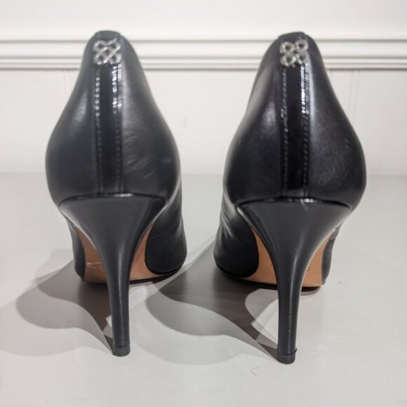 Coach Ellin Black pointed toe leather pump size 9.5B - Picture 4 of 12